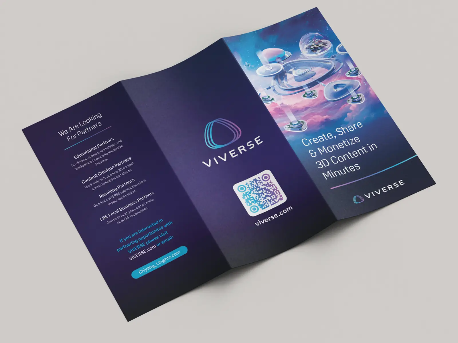 VIVERSE leaflet, outer spread