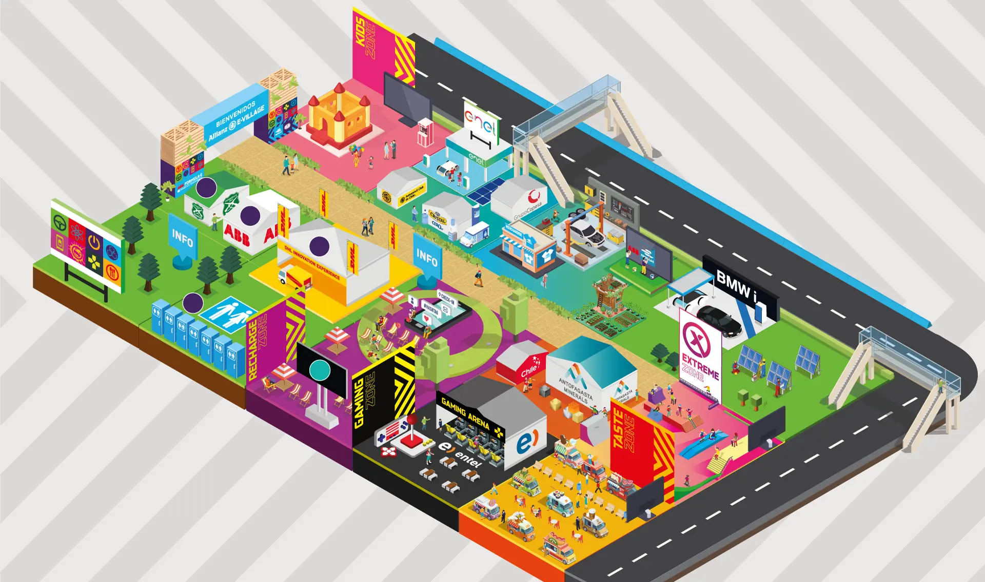 Seoul E-Village 3D site map