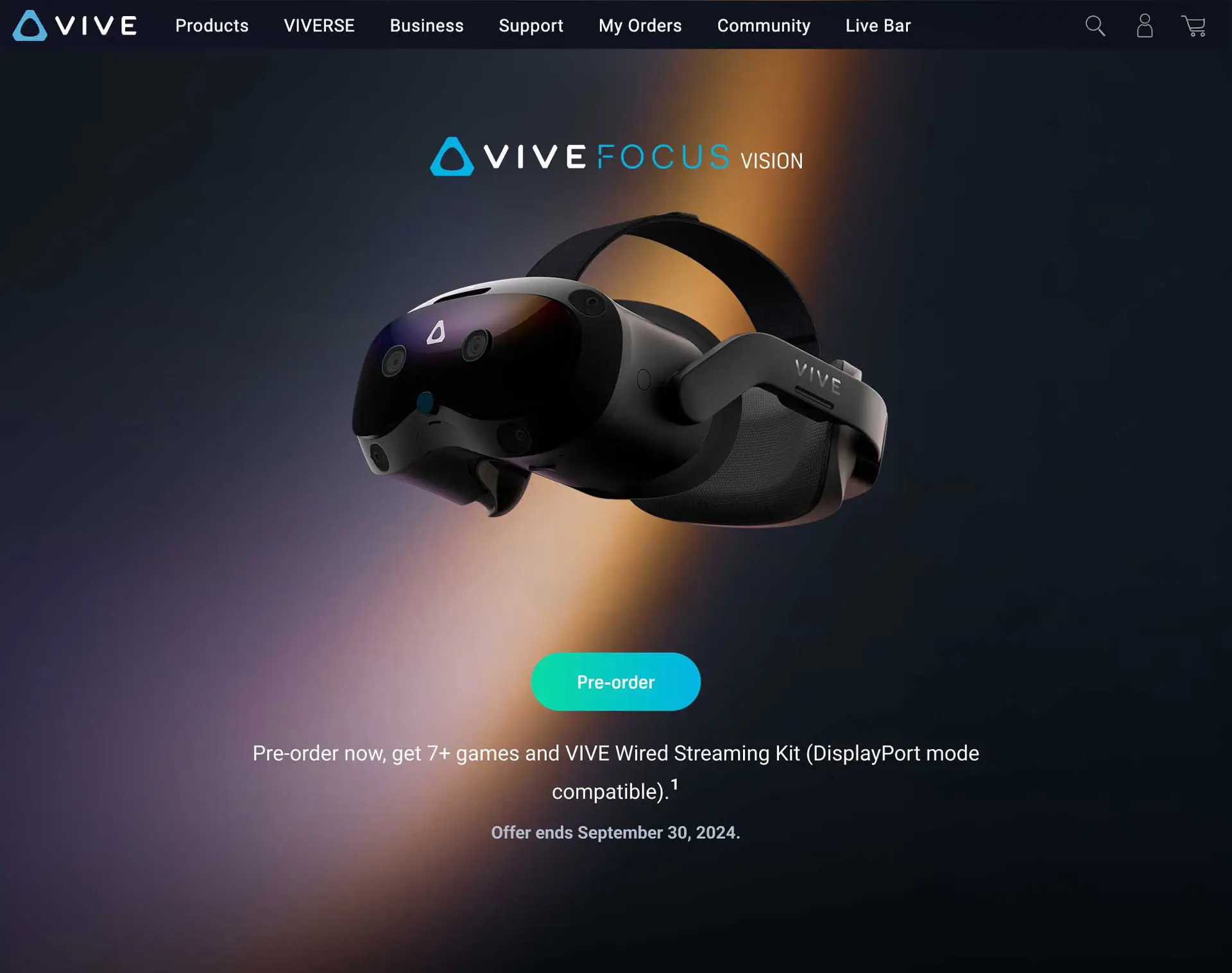 VIVE campaign artwork shown in mockup